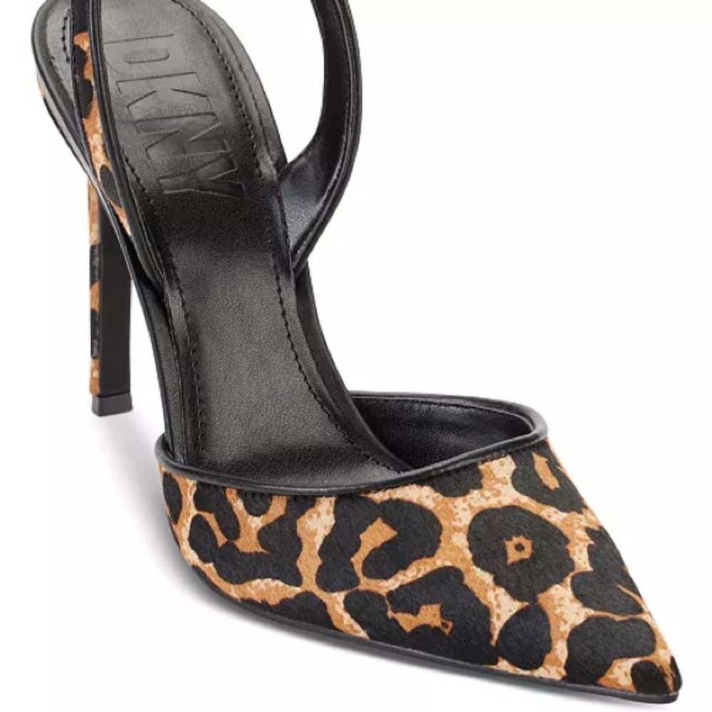 DKNY Slingback Pumps in Leopard size 8